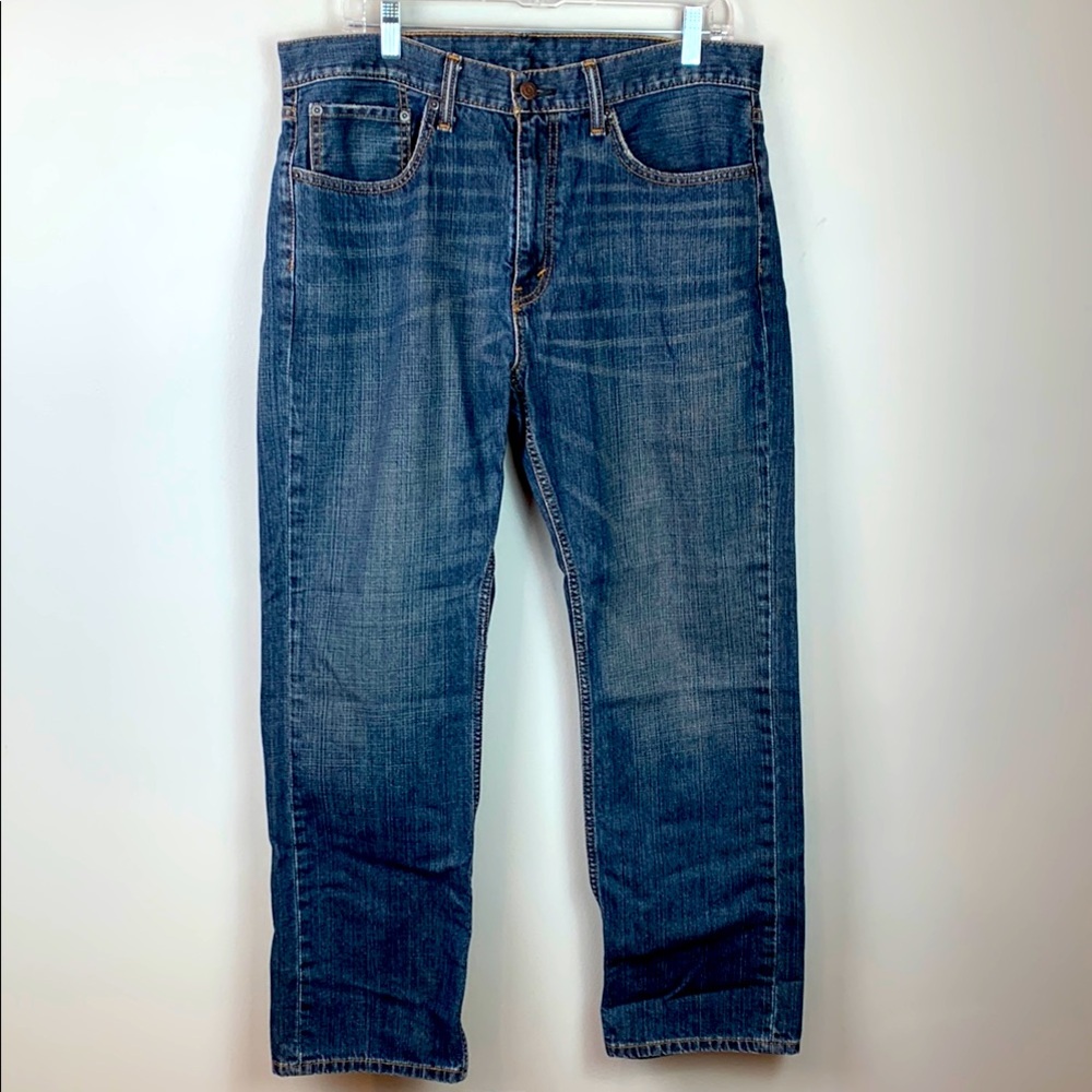Levi's 559 Straight Blue Jeans with Authentic Indigo Fade